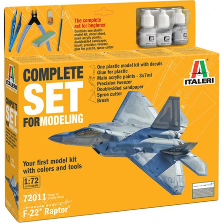 Modelset Lockheed Martin F-22 Raptor 1:72, Italeri