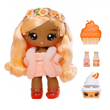 Yummiland, Large doll + lipgloss pet - Piper Peach