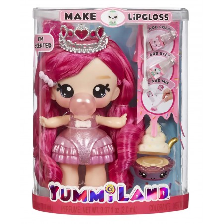 Yummiland, Large doll + lipgloss pet - Bianca Bubblegum