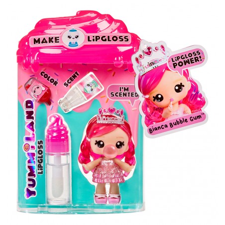 Yummiland, Lipgloss + small doll - Bianca Bubblegum