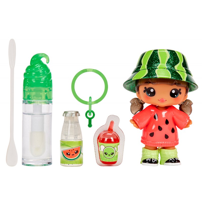 Yummiland, Lipgloss + small doll - Maya Watermelon