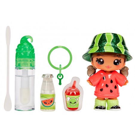 Yummiland, Lipgloss + small doll - Maya Watermelon