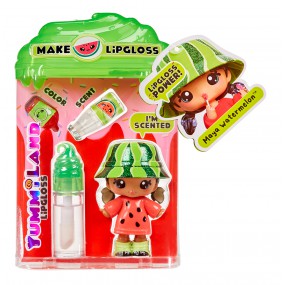 Yummiland, Lipgloss + small doll - Maya Watermelon