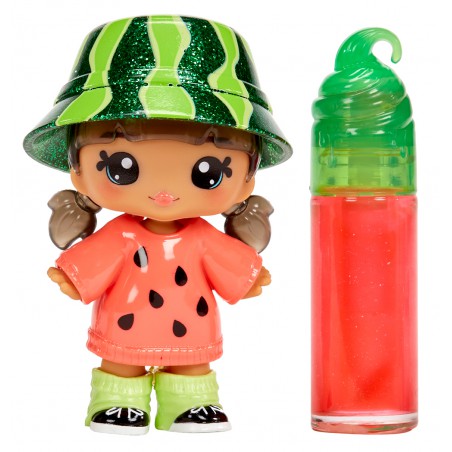 Yummiland, Lipgloss + small doll - Maya Watermelon