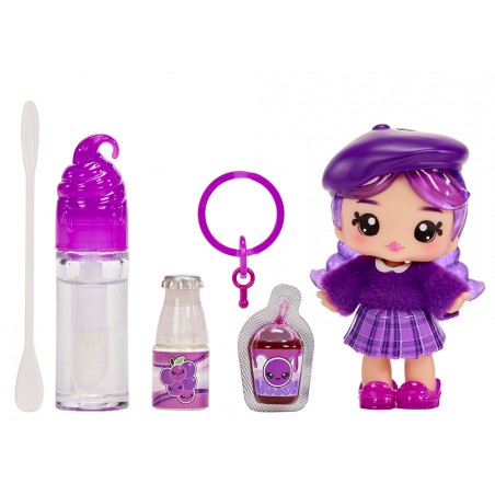 Yummiland, Lipgloss + small doll - Greta Grape