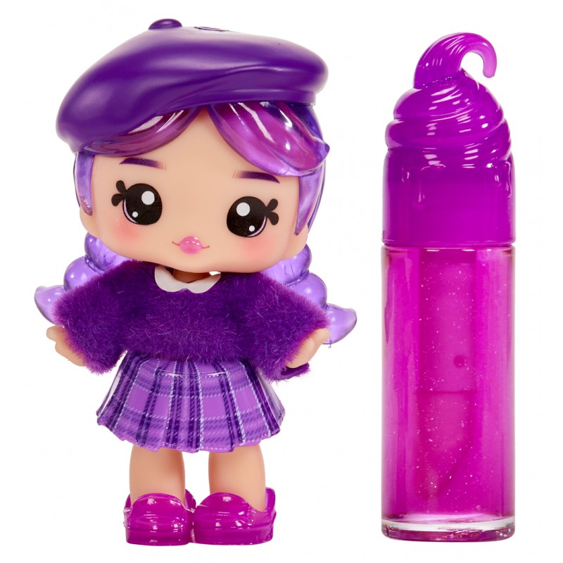 Yummiland, Lipgloss + small doll - Greta Grape