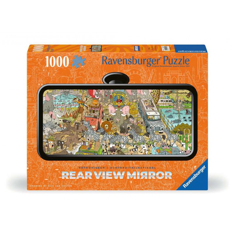 Rearview mirror - Safari N, 1000 stukjes Ravensburger