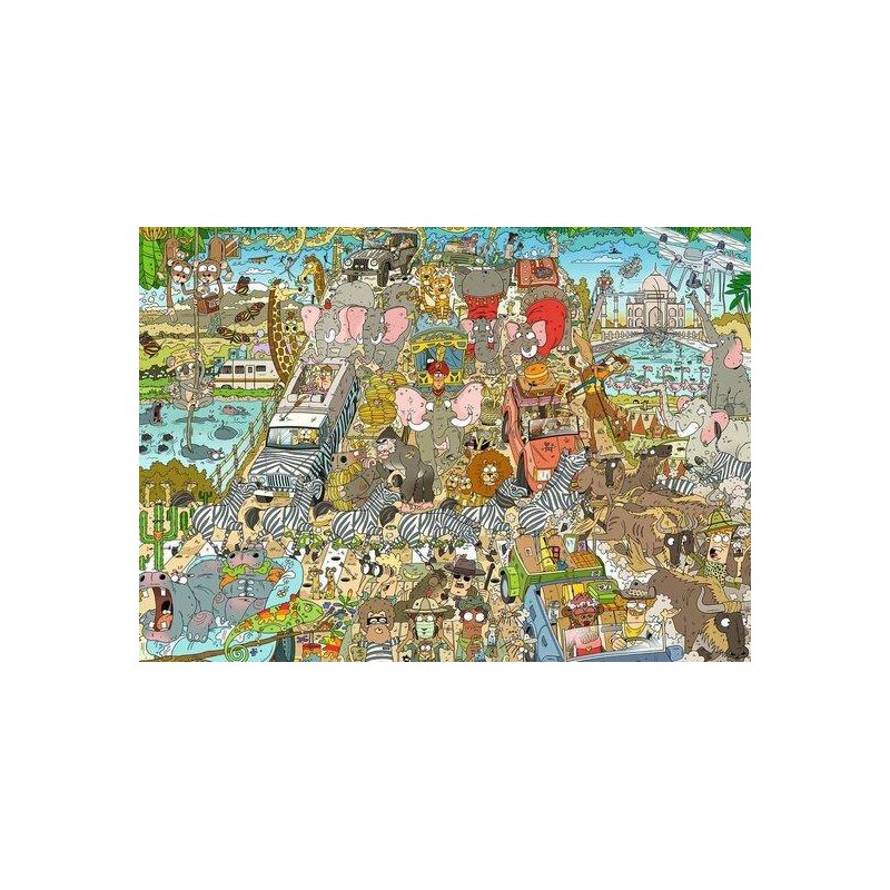 1000stukjes Ravensburger Rearview mirror - Safari