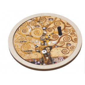 Houten puzzel rond: Tree of life - Gustav Klimt, Fridolin