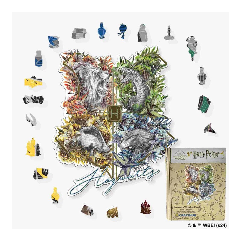 Harry Potter - Hogwarts crest animals, Crafthub