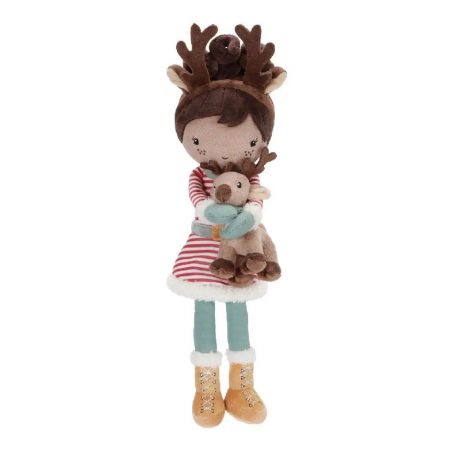 Knuffelpop kerst Evi 35cm - Little Dutch