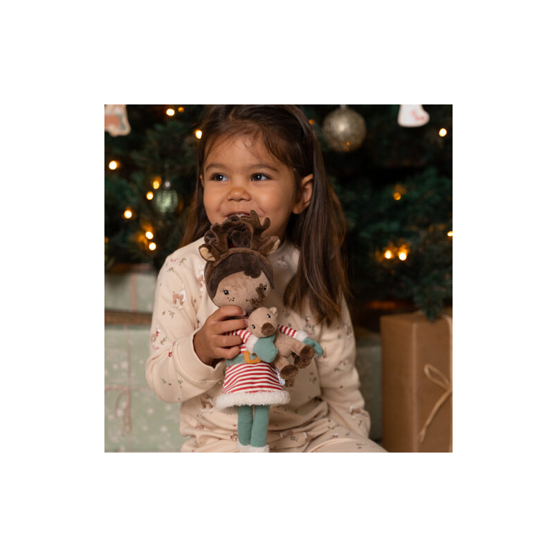 Knuffelpop kerst Evi 35cm - Little Dutch