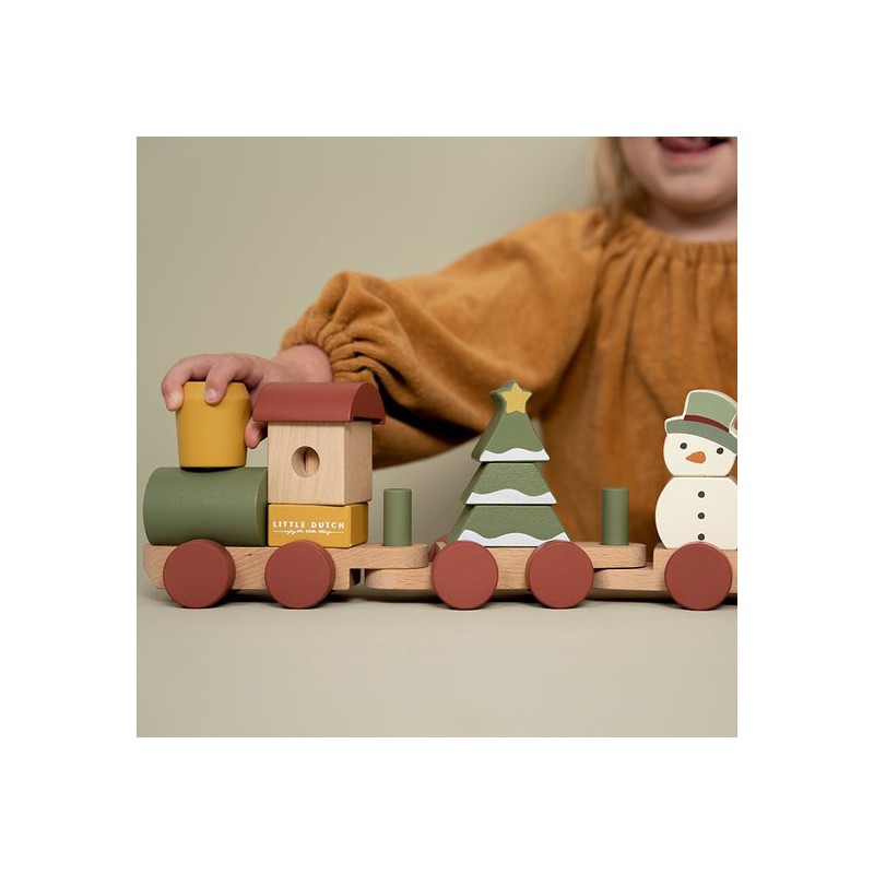 Stapeltrein kerst - Little Dutch