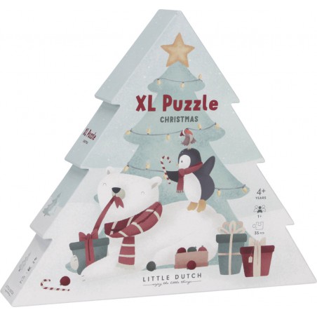 Kerstpuzzel XL FSC - Little Dutch