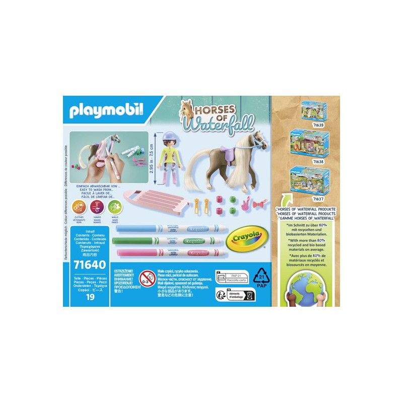 Playmobil - Horses of waterfall, paardenset met stiften 71640
