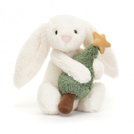 Bashful Bunny with Christmas Tree, Jellycat