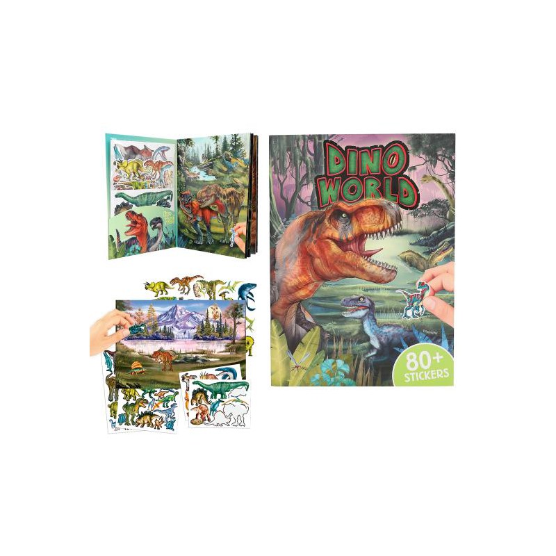 Dino World stickerboek met puffy stickers 13207