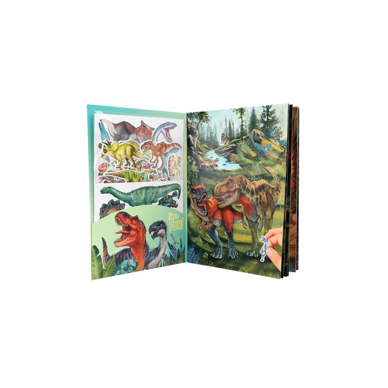 Dino World stickerboek met puffy stickers 13207