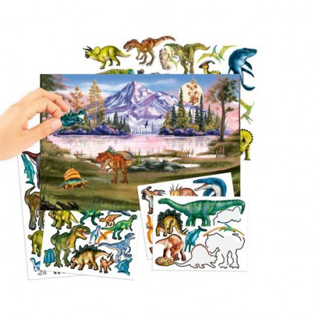 Dino World stickerboek met puffy stickers 13207