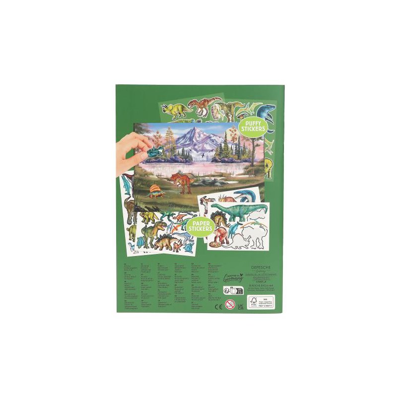 Dino World stickerboek met puffy stickers 13207
