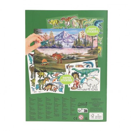 Dino World stickerboek met puffy stickers 13207