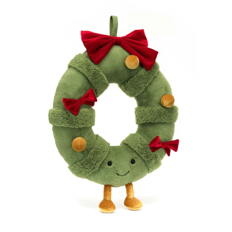 Amuseables decorated christmas wreath, Jellycat