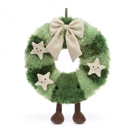 Amuseables nordic spruce wreath, Jellycat