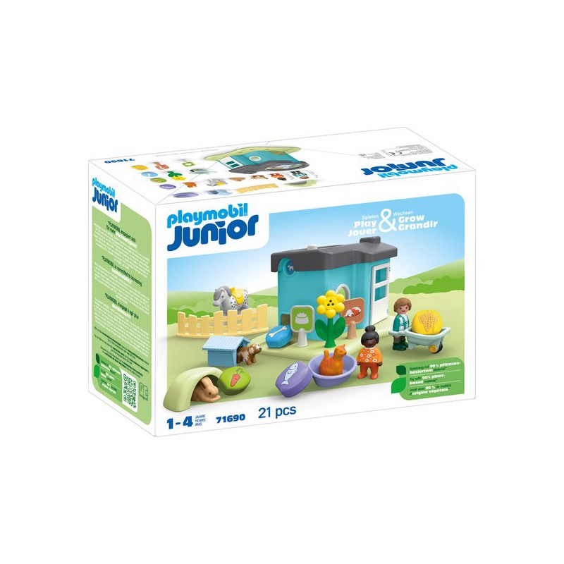 Playmobil Junior - 71690 Dierenpensioen met voerautomaat