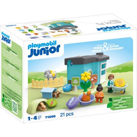 Playmobil Junior - 71690 Dierenpensioen met voerautomaat