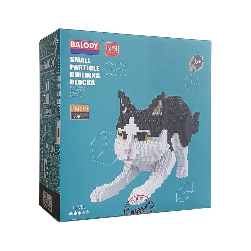 Zwart witte kat miniblocks, Balody
