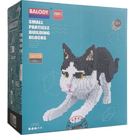 Zwart witte kat miniblocks, Balody