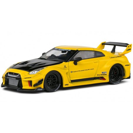 Nissan GTR35 Liberty Walk Silhouette '19, (Geel) - 1:43 - Solido