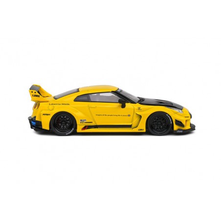 Nissan GTR35 Liberty Walk Silhouette '19, (Geel) - 1:43 - Solido