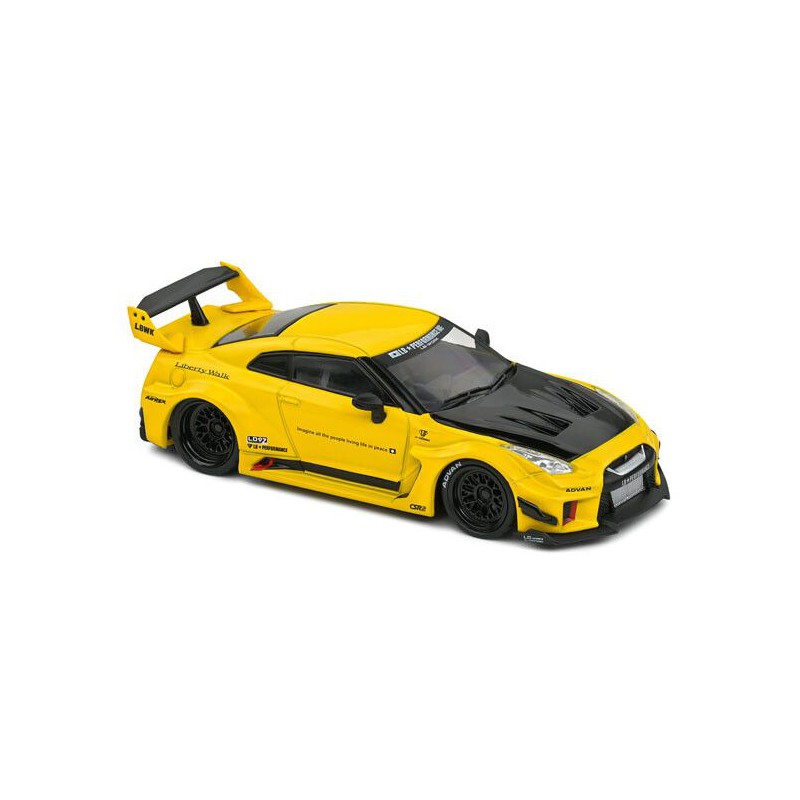 Nissan GTR35 Liberty Walk Silhouette '19, (Geel) - 1:43 - Solido