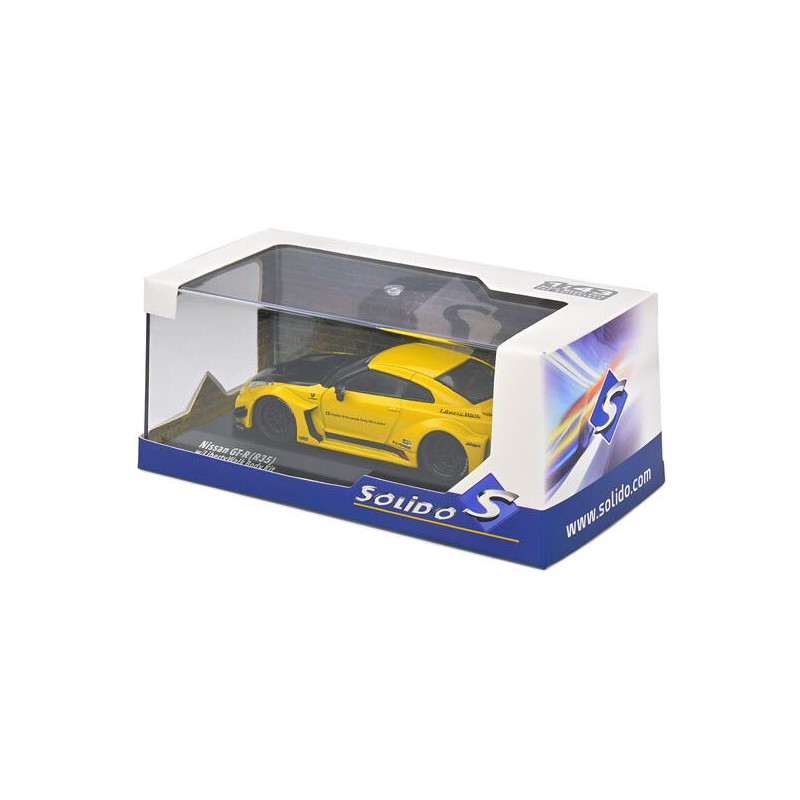 Nissan GTR35 Liberty Walk Silhouette '19, (Geel) - 1:43 - Solido