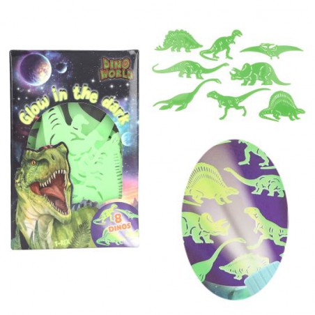 Dino World Glow in the dark stickers 12679