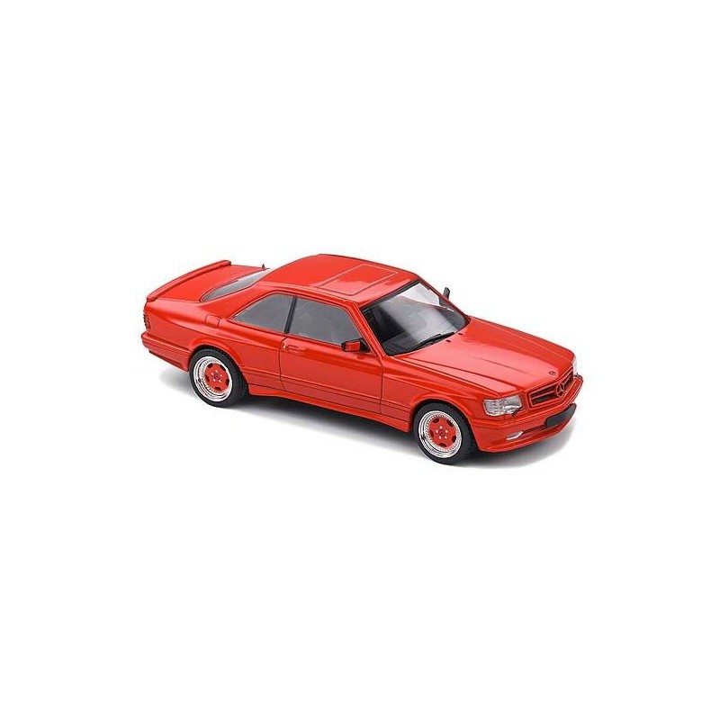 Mercedes Benz 560 SEC AMG Wide Body Signal '90  (Rood) - 1:43 - Solido