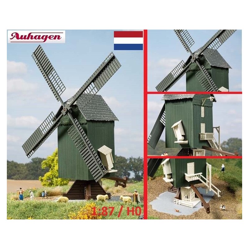 Windmolen, Nederlandse Standerdmolen, H0 Auhagen (99049)