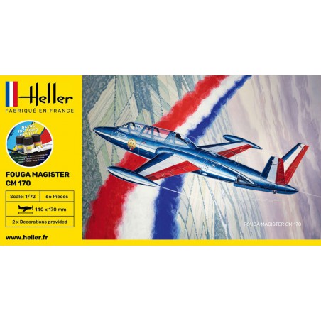 Starter Kit Fouga Magister CM 170 1:72, Heller