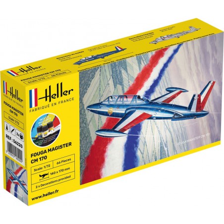 Starter Kit Fouga Magister CM 170 1:72, Heller