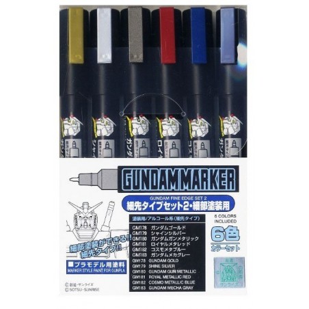 Gundam Marker Fine Edge Set 2