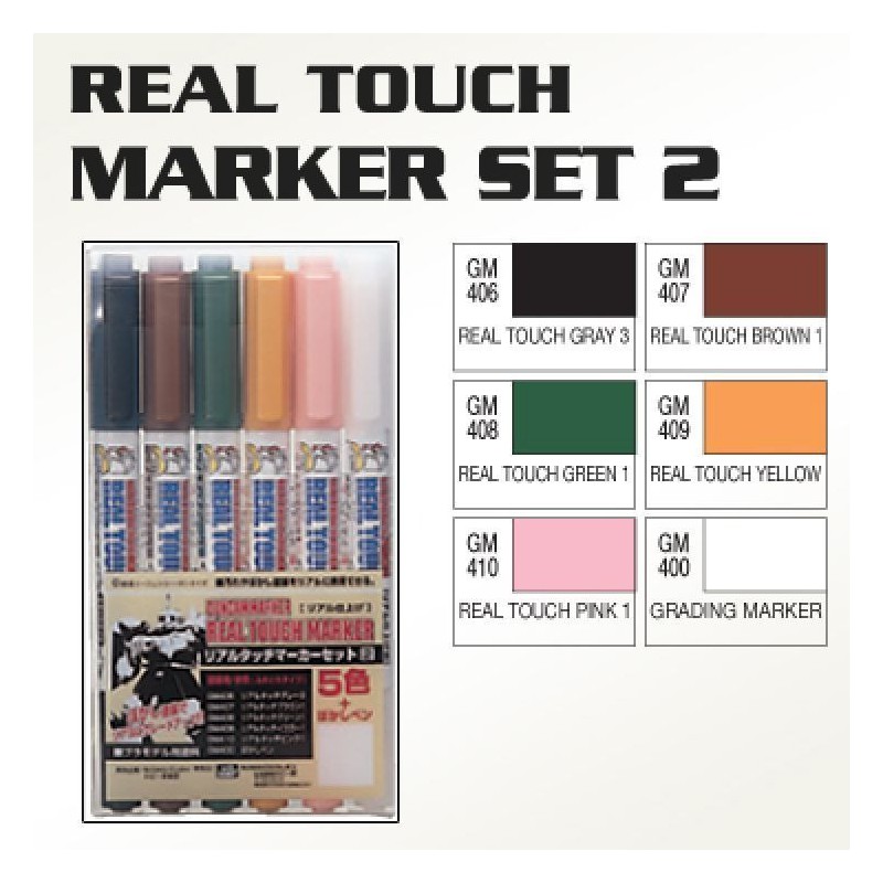 Gundam Marker Real Touch Set 1