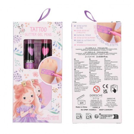 Princess Mimi tattoo glitter gelpennen 12324