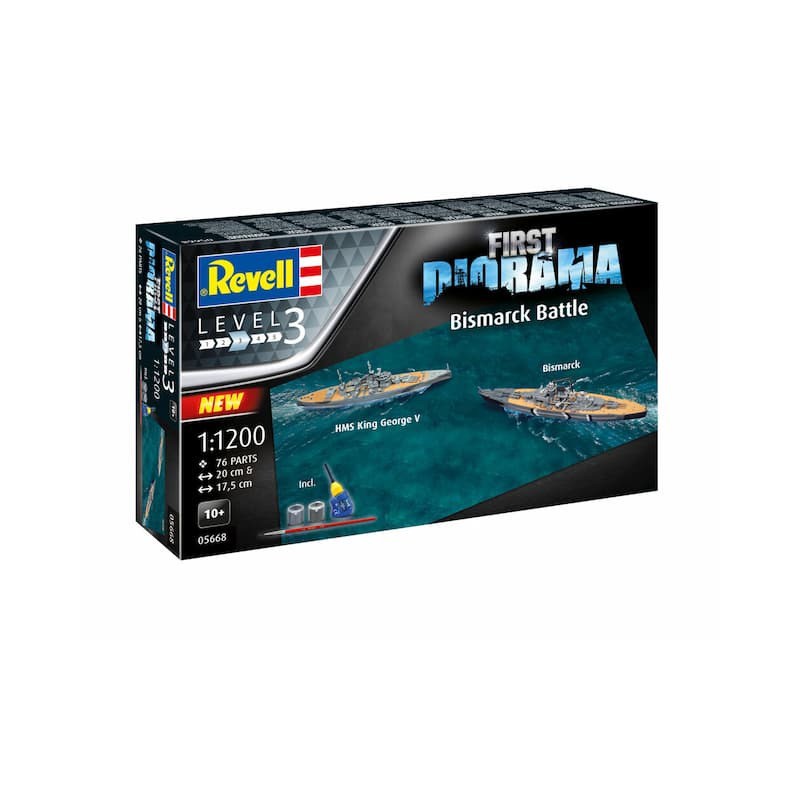 Diorama Set, Bismarck Battle 1:1200, Revell