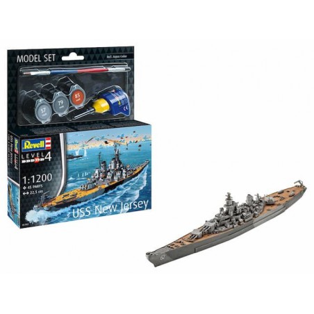 Start Set, USS New Jersey 1:1200, Revell