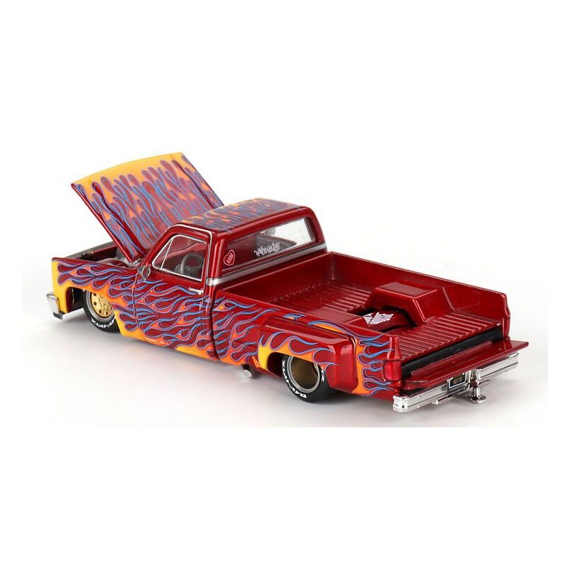 Chevrolet Silverado Dually '80 on fire V1 1:64, Mini GT