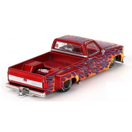 Chevrolet Silverado Dually '80 on fire V1 1:64, Mini GT