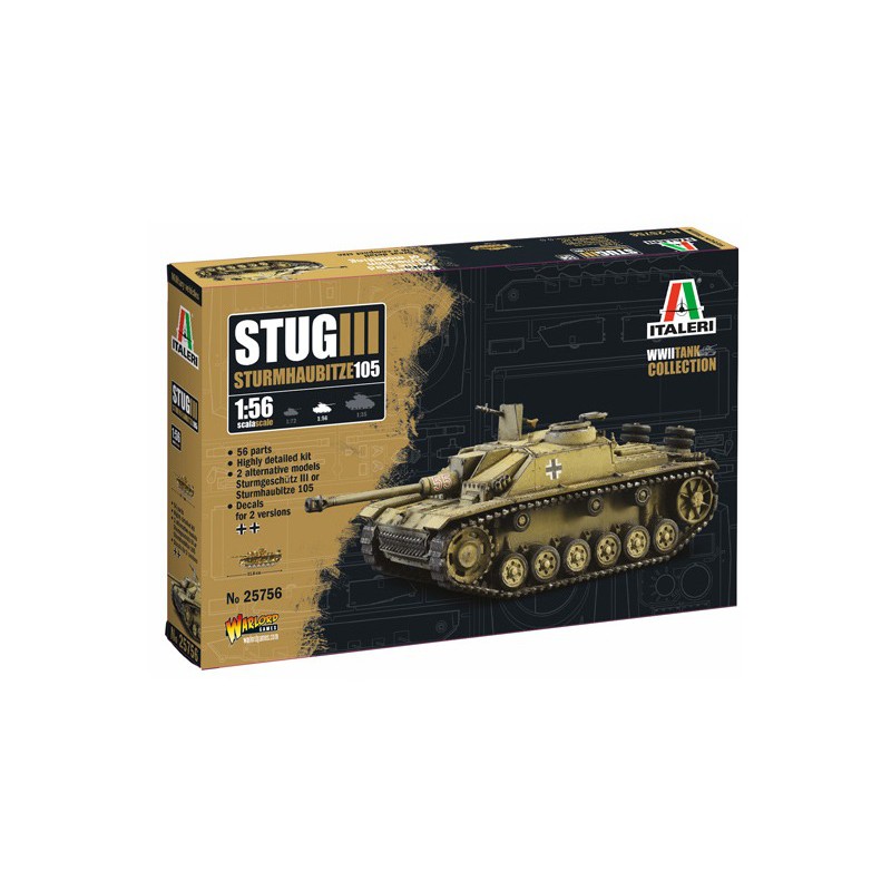 Stug III Sturmhaubitze 105 1:56, Italeri