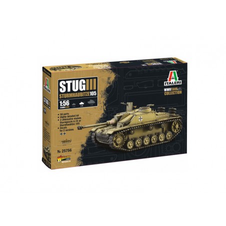 Stug III Sturmhaubitze 105 1:56, Italeri