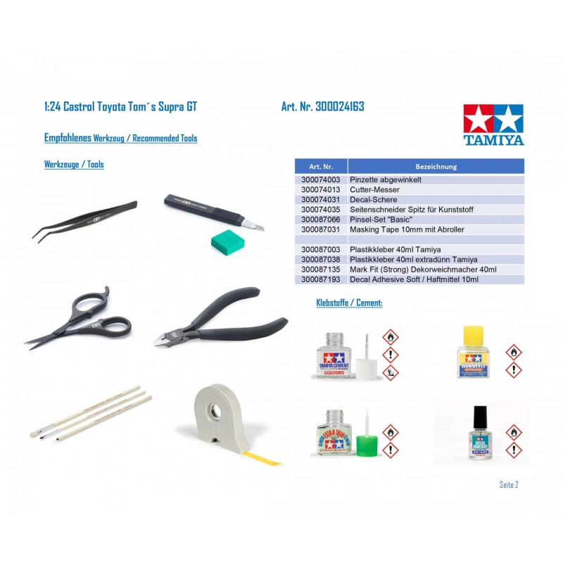 Supra GT Castrol 1:24, Tamiya